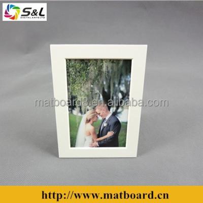 China Folding Leather Matboard Picture Frame Cardboard Photo Frame Holders for sale