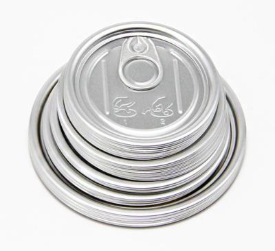 China Non Spill 202# Aluminum Easy Open Lid Cans, Food,Juice,Coffee,Milk Etc for sale