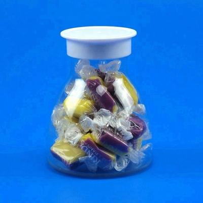 China Bean Wholesale 198ml Plastic Water Proof PET Jar With Colorful Screw Cap PS for sale