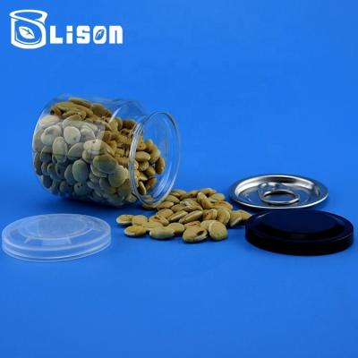 China Recycable Tin Box Sealed With Aluminum EOE Best Price 200ml Clear Food Grade Cookie For Cookie for sale