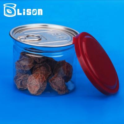 China Bean China Supplier Good Quality Plastic Child Proof PET Snacks Snacks Box With Colorful Cover for sale