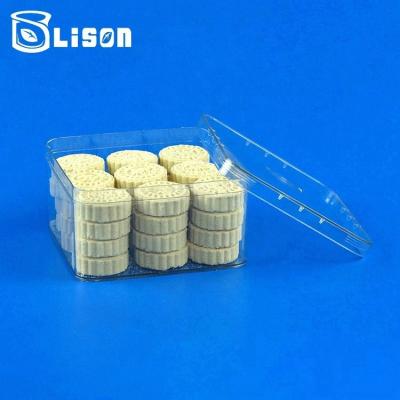 China Disposable Disposable Food Grade Pet Cookie Packaging Clear Plastic Box for sale