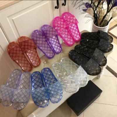 China Best Selling Transparent Slippers Lightweight Flip Flop For Women Brand Slippers Designer Luxury Slide Designer Slippers for sale