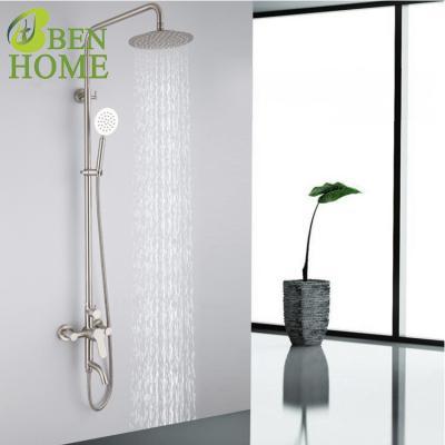 China With Sliding Bar 304 SS Cross Rain Shower Sets Bathroom for sale