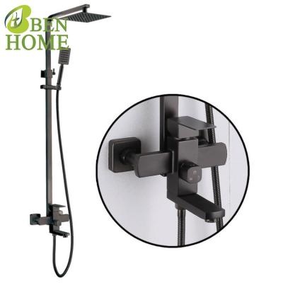 China With sliding bar mixer shower set stainless steel master bathroom for sale