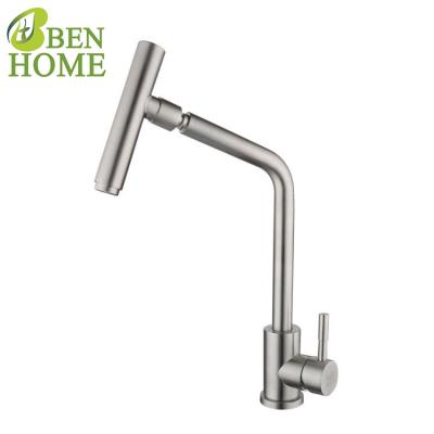 China New Thermostatic Faucets Microphone Style Kitchen Faucet And Brushed Nickel Houtic Kitchen Faucet for sale