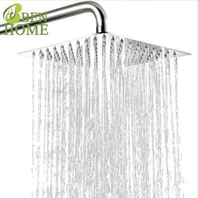 China With Slide Bar Stainless Steel Rain Shower Head 20CM Tall And Spray Top Showerhead With Bathroom Rainfall Showerhead for sale