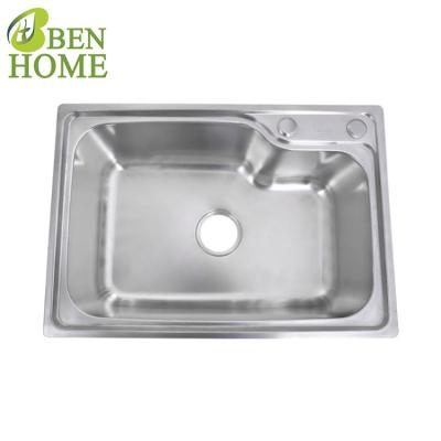 China Without Faucet Antique Above Sink Single Bowl Stainless Steel Kitchen Sink Farmhouse for sale