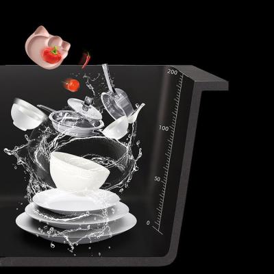 China Without Faucet 304 Stainless Steel Bowl Kitchen Sink Nano Black Single Kitchen Sink for sale