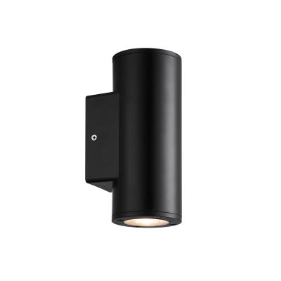 China PC PS2004-2-GU10 gu10 wall light ip65 lamparas exterior pared modern through wall light for sale