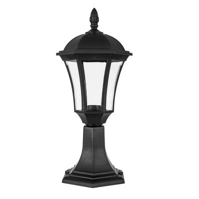 China Vintage Garden Light Classic And Cheap Outdoor Plastic Material Outdoor Post Pillar Light for sale