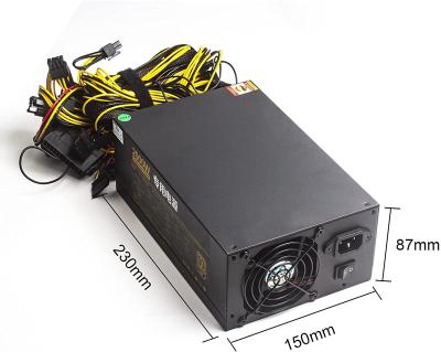 China Power supply switch power supplies from PSU power supply. 2000W Server GPU with PSU. Fan PC 80 Gold Certified 180V-240V PLUS Silent for sale