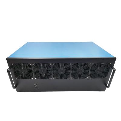 China With Fan 12GPU Server Chassis For BIOSTAR TB360 TB250 Pro Motherboard With Double ATX Power Supply 3600W 95% Total Efficiency for sale