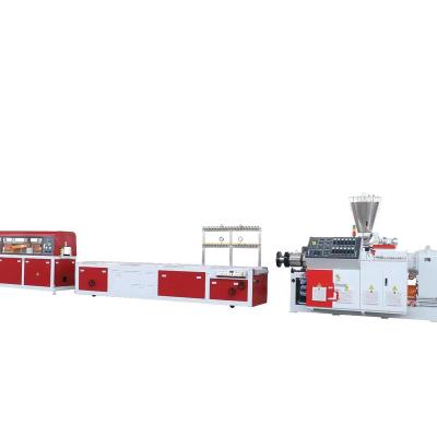 China Bar Plastic UPVC PVC WPC window and door profile making machine / PVC profile extrusion machine / production line for sale