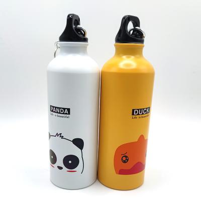 China Viable Sublimation 20Oz No Drip Sport Water Bottle 500Ml Bpafree Aluminum Camping Leakproof White Single Wall Water Bottle for sale