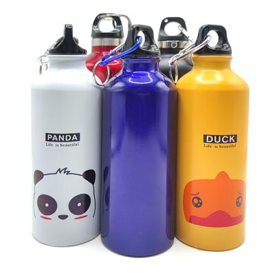 China 1000Ml 500Ml Viable Outdoor Aluminum Water Sports Bottle Drinkware Custom Big Logo Leakproof Sports Drink Water Bottle for sale