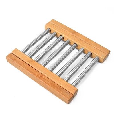 China Multifunctional Stainless Steel Viable Mat Hot Pot Holder Heat Pan Rack Resistant for sale