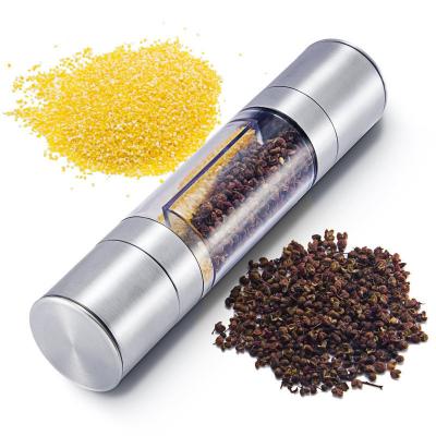 China Viable Wholesales Hot Selling Salt Manual Pepper Grinder 2 in 1 for Handmade for sale