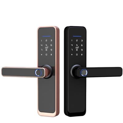 China Apartment YOU IT Residential Password Key TUYA APP Sample Sensor Security Smart Fingerprint Door Lock for sale