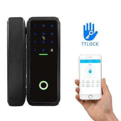 China Apartment YOU IT Smart Fingerprint Door Lock WIFI Digital Glass Smart Door Lock for sale