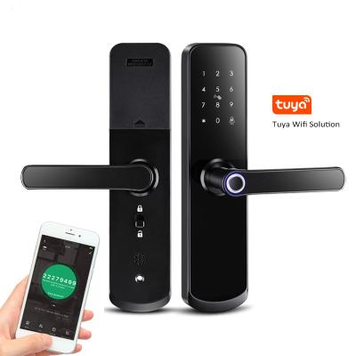 China Apartment YOU IT Tuya Hotel Security Door Lock WIFI Fingerprint Digital Smart Biometric Door Lock for sale