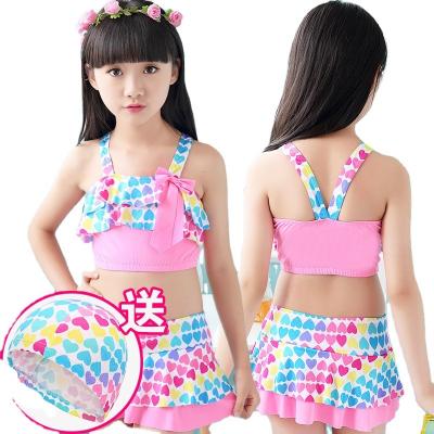 China 2021 Breathable 12 Years Cloth Swimsuit Girl Child Swimwear Kid Swimming Bikini Teen Swimwear Fits Summer Beach Wear OEM Custom for sale