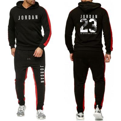 China 2021 Men's Hoodie Set Breathable Hoodie+Wool Sweatpants Set Sportswear Sweatpants Jogging Homme Pullover Men's Sportswear OEM for sale