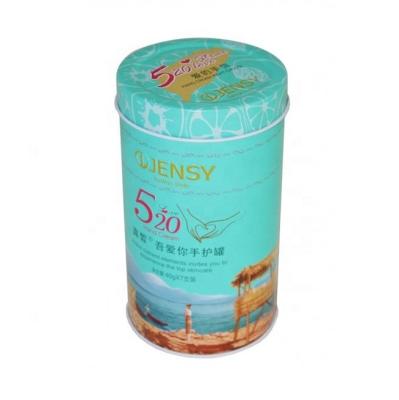 China Pretty Hand Cream Cosmetic Package Tin Box Customized Design for sale