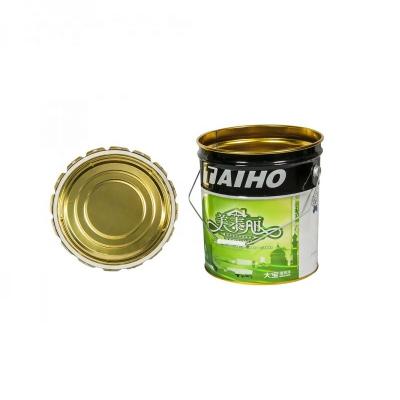 China 18L Round Chemical Tin Can Chemical Paint Box for sale