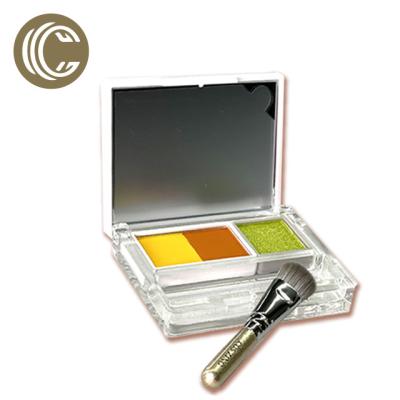 China Cos Zing Wholesale Private Label 3 Colors Waterproof Highly Pigmented Eyeshadow Palette for sale