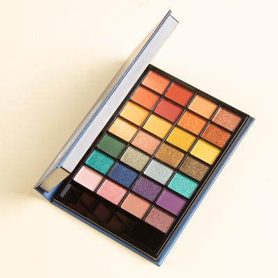 China Waterproof Makeup Private Label Glitter Eyeshadow Palette Glow-in Dark Neon Eyeshadow for sale