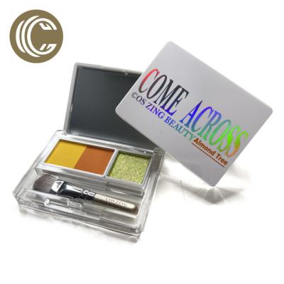 China Cos Zing 3 Colors Waterproof Eyeshadow Shimmer Matte Metallic Pressed Pigment Eyeshadow Makeup Colored Plastic Palette for sale