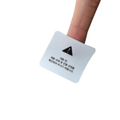 China Other Factory Supply Pattern Custom Size Warning Label Fragile Sticker for sale