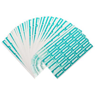 China Factory Wholesale Price Waterproof Self Adhesive Label Packaging Printing Transparent Arrow Label for sale