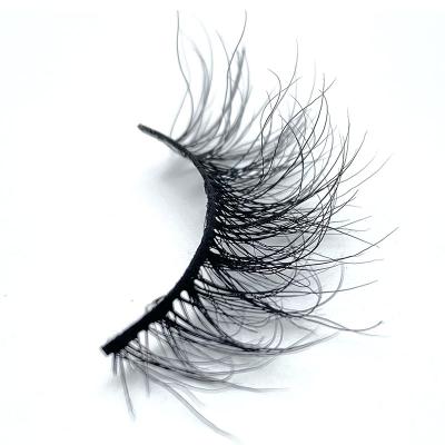 China Natural Short Most Popular Short Corner Mink Eyelashes 3D Lashes With Half Packaging Custom Eyelash Lash Vendor for sale