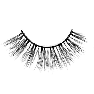 China Natural soft soft 3D mink silk strip lashes 3d eyelashes false silk eyelashes seller with custom packing for sale