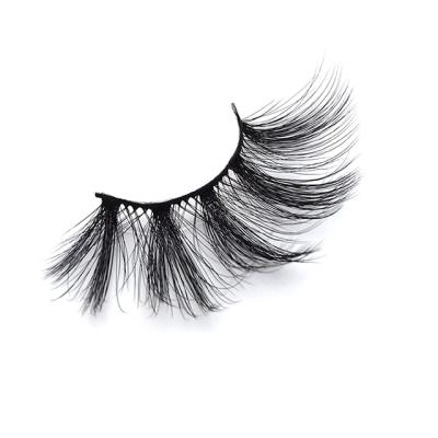 China Qtbeauty Wholesale Natural Dramatic Long Fake 3d Mink Silk Strip Eye Lashes 3D Faux Mink Lashes 25mm Lashes for sale