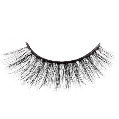 China 9D017 3d 4d natural wholesale silk long faux mink strip lashes real mink eyelash sellers for sale