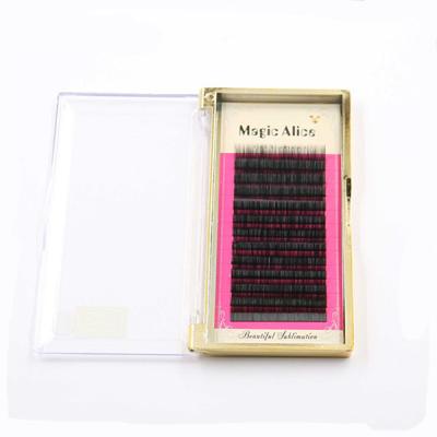 China Cheaper Price Natural Long Volume Lashes Thickness 0.10C Eyelash Extensions Factory for sale