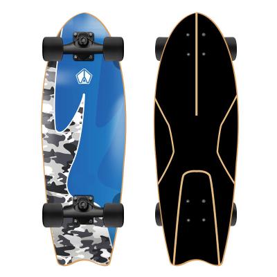 China Adult Wholesale Surfskate Single Kick Skateboard Surfskate Surf Completed Skateboard for sale