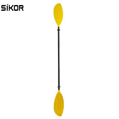 China Sikor Beyoung Unisex High Quality Multiple Color Sheet Kayak Paddle Alloy Shaft 2 Pieces Adjustable Boat Oar For Paddle Kayak for sale