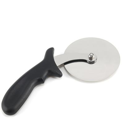 China Wholesale Stainless Steel Pizza Cutter Roller Black Handle Tool Pizza Baking Cutter for sale