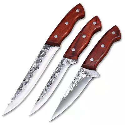 China Sustainable Original Wooden Handle Outdoor Camping Hiking Hunting Boneless Knife for sale