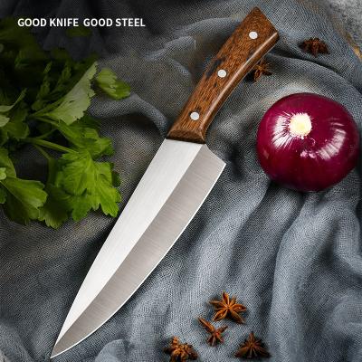 China Sustainable American Hot 8 Inch Stainless Steel Chefs Knife Meat Cleaver Kitchen Home Serving Knife for sale