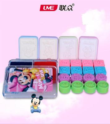 China Wholesale Funny Classic Pattern Funny Seal Stamp Set For Kids for sale