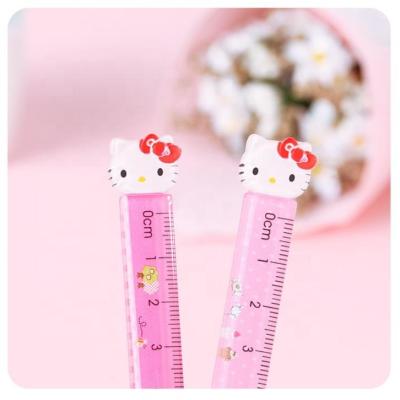 China School Hello Kitty Ruler, Cute Cartoon Ruler For Girls / Measuring Tool for sale