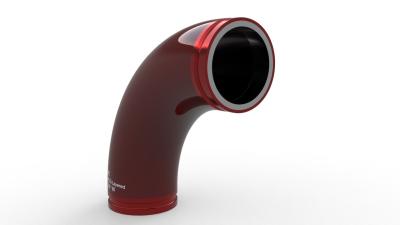 China DC HQ DOUBLE-LAYERED FOR HIGH WEAR-RESISTENT DUAL PIPES 275*90 ELBOW RED Te koop