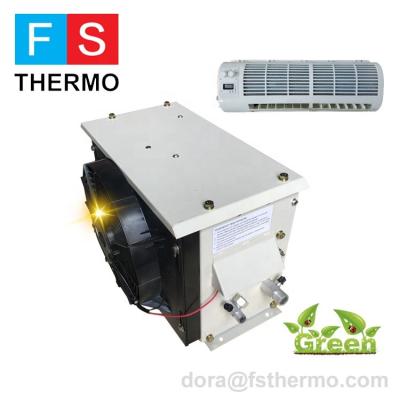 China Solar Powered Parking HVAC System Vehicle Air Conditioning DC 24V Split Air Conditioner For Truck Cabin for sale