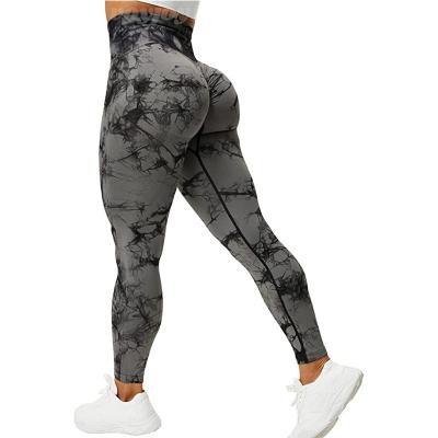 China Breathable workout yoga pants ruched seamless high waisted booty leggings compression tights butt crack! crack! elevator gaiters for women for sale