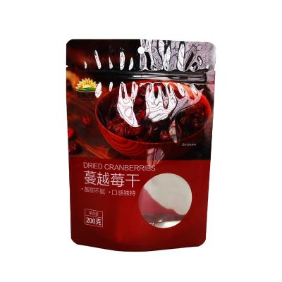 China Custom Printed Moisture Proof Bag Food Packaging Pouches Stand Up Pouch With For Dried Cranberries for sale